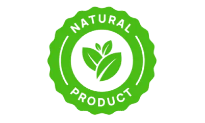 100% natural badge